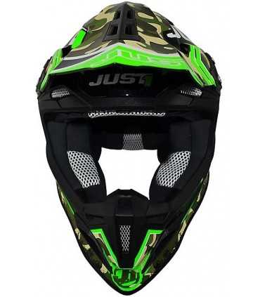 Cross helmet Just One Kombat green