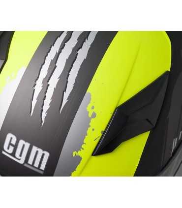 Casco da Bambino Moto Integrale CGM 265G Wild nero opaco giallo