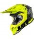 Casco cross Just-1 J39 Kinetic Camo giallo