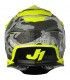 Casco cross Just-1 J39 Kinetic Camo giallo