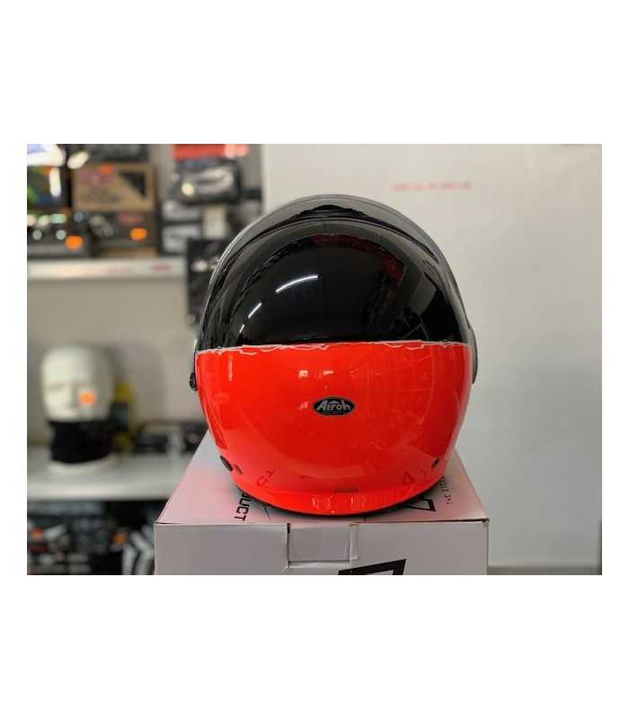 CASCO JET AIROH HELIOS ARANCIO FLUO