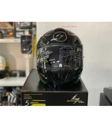 Casco apribile Scorpion Exo 920 Satellite nero giallo