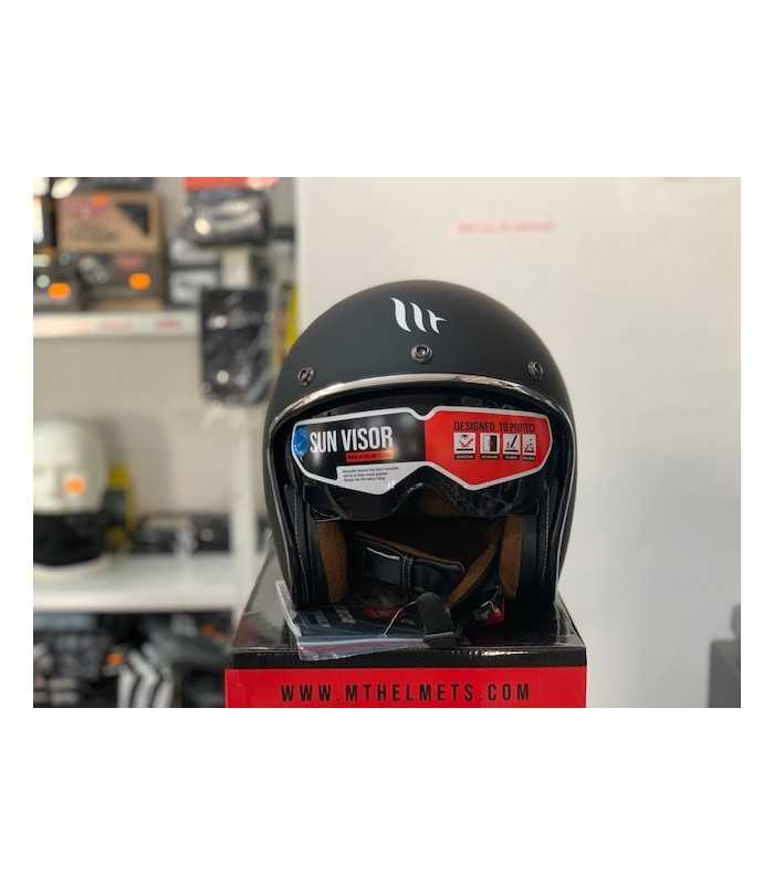 MT Helmets Le Mans 2 Sv Solid A1 noir matt