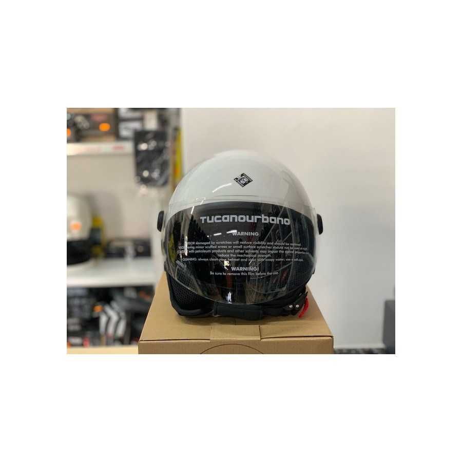 Casco Jet Tucano Urbano EL Jettin bianco ghiaccio
