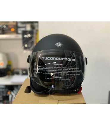 Casque Jet Tucano Urbano EL Jettin noir mat
