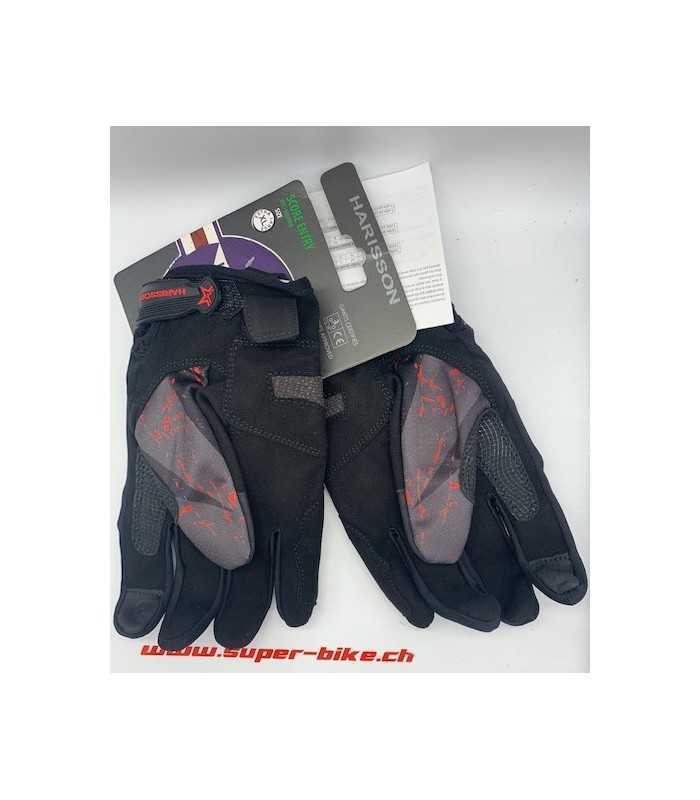Gants Harisson Score noir rouge