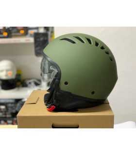 Casco jet Tucano urbano El Fresh verde opaco