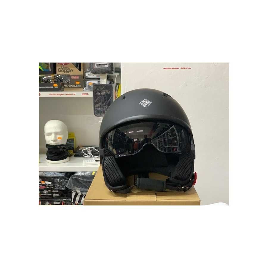 Casco jet Tucano urbano El Fresh nero opaco