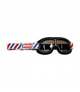 ROEG JETTSON HELIX GOGGLE BLACK AND STRIPED STRAP