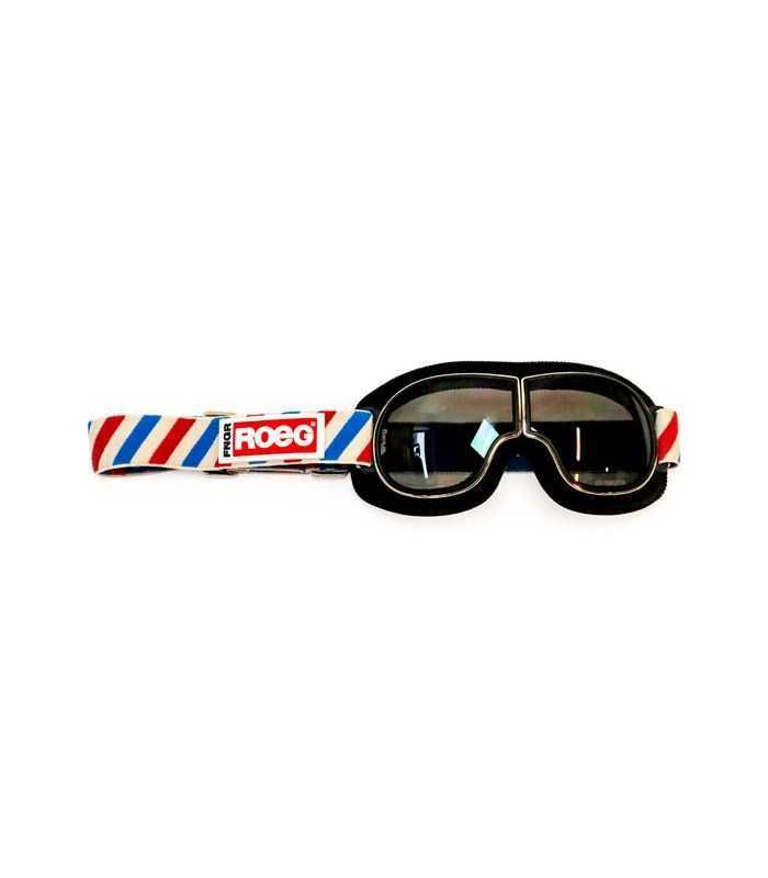 ROEG JETTSON HELIX GOGGLE BLACK AND STRIPED STRAP