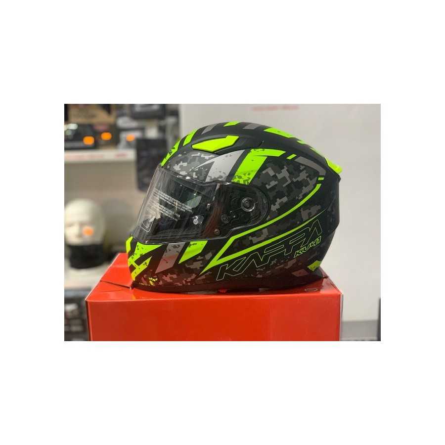 Casco Kappa KV-41 Dallas Pixel giallo opaco