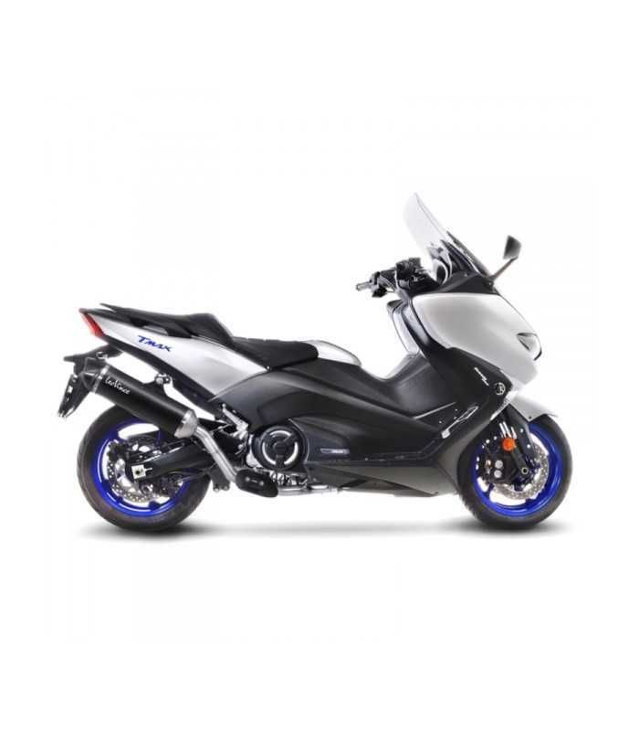 Leovince Yamaha T-Max 530 (2017-19) Inox black CH+KAT - Full System - Endcap Carbon