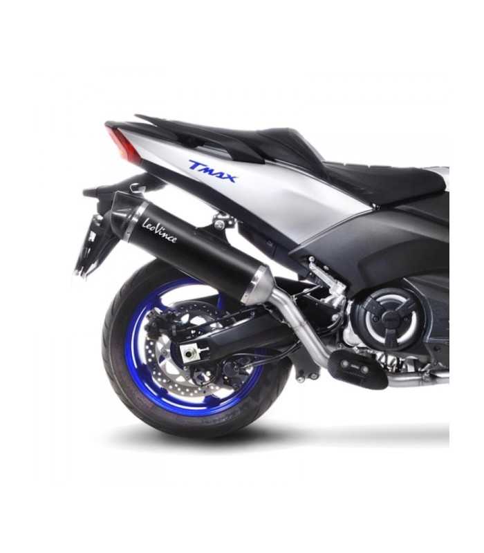 Leovince Yamaha T-Max 530 (2017-19) Inox black CH+KAT - Full System - Endcap Carbon