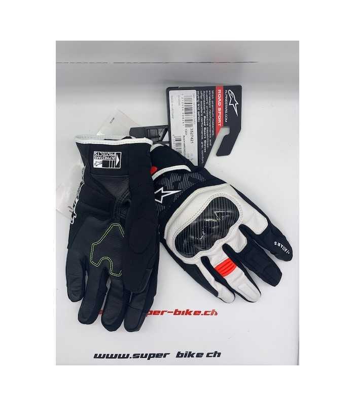 Gants Alpinestars Smx Z Drystar noir blanc