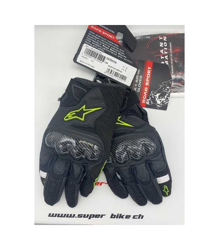 Guanti Moto Alpinestars SMX-1 Air V2 - Nero E Giallo, Pelle, Per Estate - Foto 10