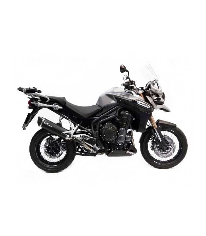 Leovince Triumph Tiger 1200 (2012-15) schwarz Inox black CH Endcap Carbon