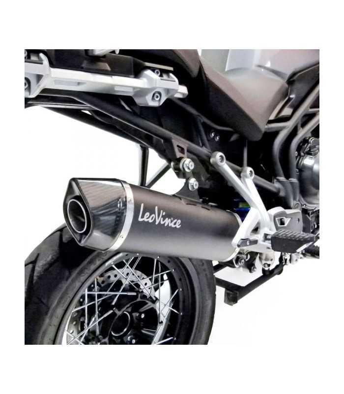 Leovince Triumph Tiger 1200 (2012-15) black Inox black CH Endcap Carbon