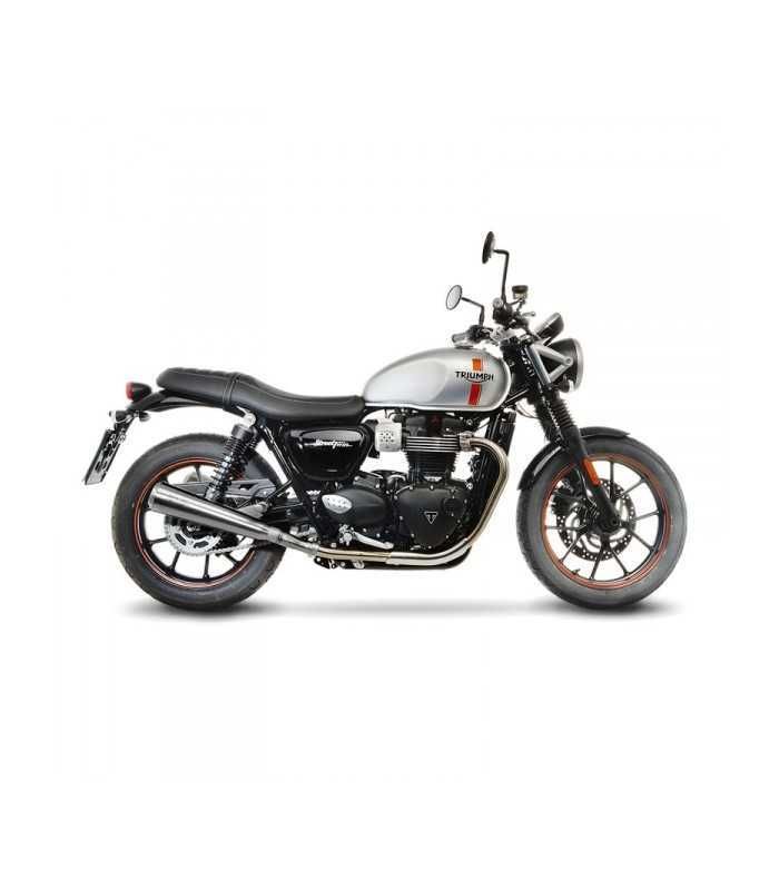 Leovince Triumph Street Twin (2016-20) Inox Slip-On