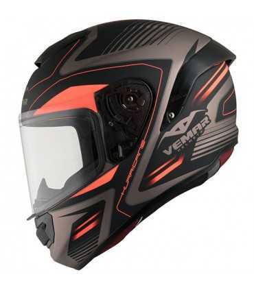 Casco Vemar Hurricane Racing Laser bronzo arancio