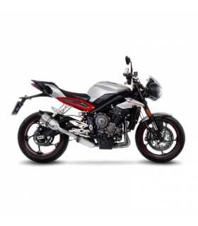 Leovince Triumph Street Triple 765 ( 2017-21) LV Pro inox Slip-On Endcap Carbon
