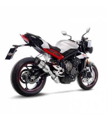 Leovince Triumph Street Triple 765 (2017-19) LV Pro inox Slip-On Endcap Carbon