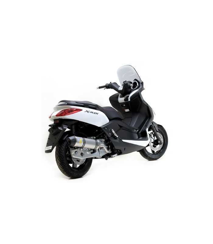 Scarico moto Leovince Yamaha XMax / X-City 125(2006-16) Inox +KAT  Full-System endcap Thermoplast