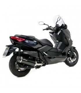 Leovince Yamaha XMax 400 (2013-16) Nero Inox black +KAT endcap Carbon