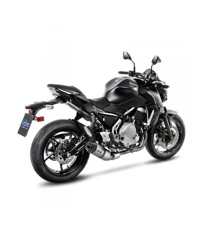 Scarico moto Leovince Kawasaki Z 650 (2017-20) LV One EVO Inox +KAT Full System endcap Carbon
