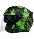 Casco Moto Jet BHR 809 Double Camouflage verde