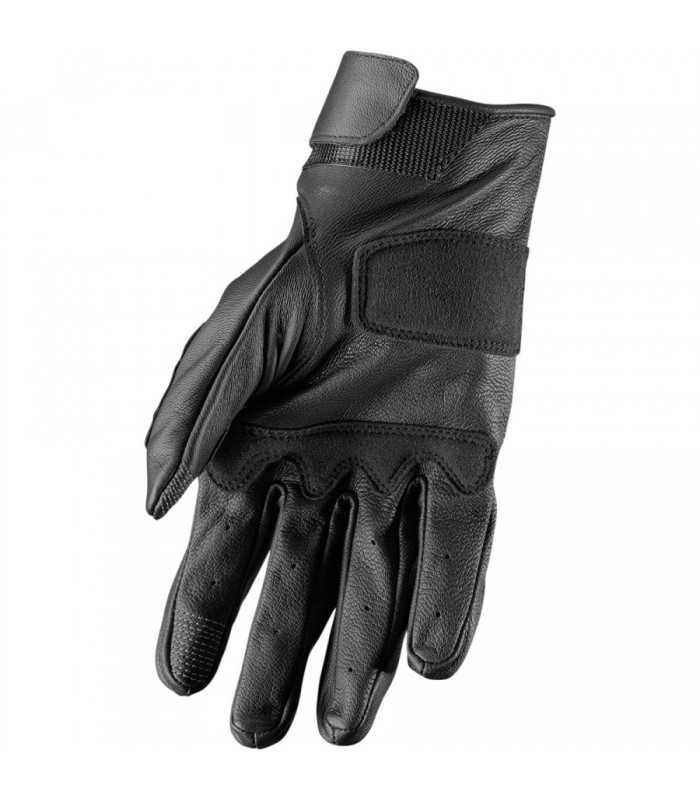 Thor Hallmann GP leather motorcycle gloves black