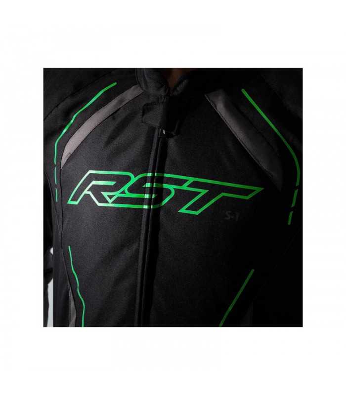 Giacca moto RST S-1 nero verde