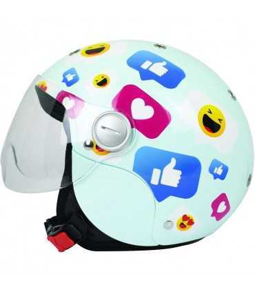 Casco moto bambino BHR 816 social network