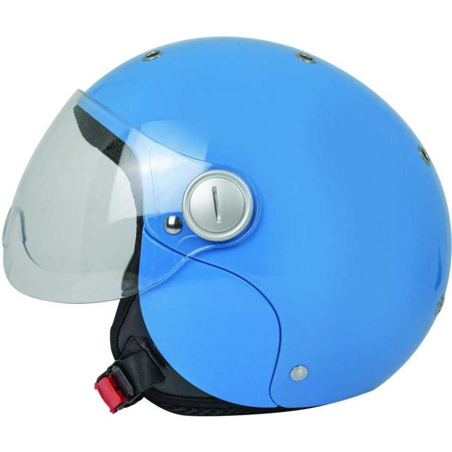 Casco moto bambino BHR 816 azzurro opaco