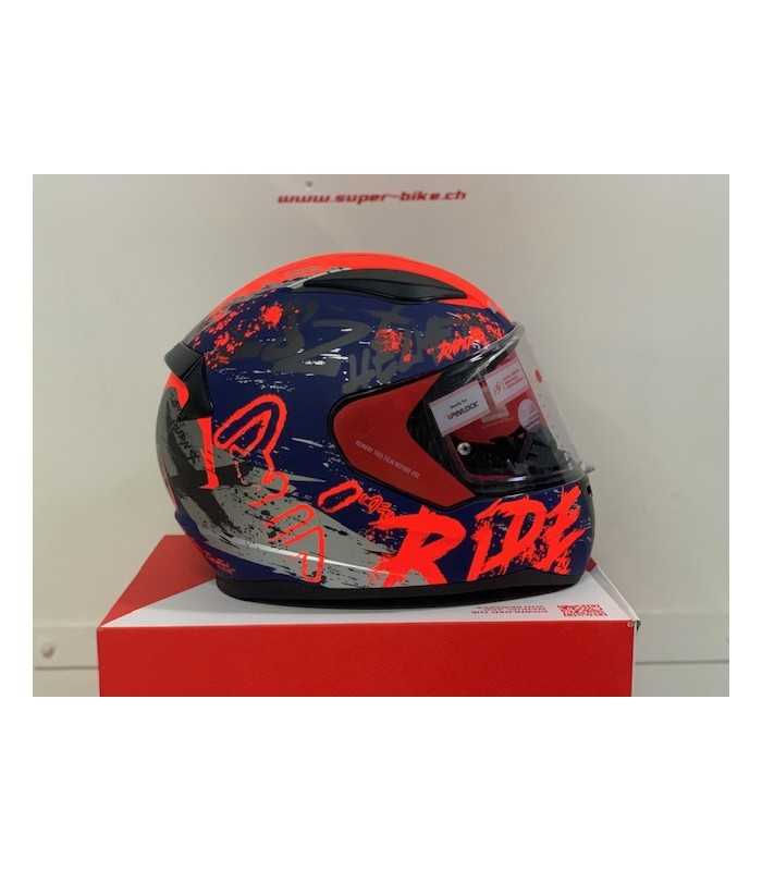 LS2 FF353 Rapid Naughty bleu orange matt
