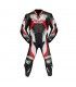 Tuta moto pelle Berik Super Tense 2.0 nera rossa silver