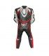 Tuta moto pelle Berik Super Tense 2.0 nera rossa silver