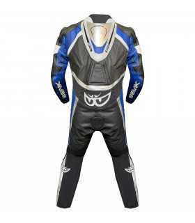 Tuta moto pelle Berik Super Tense 2.0 nera blu