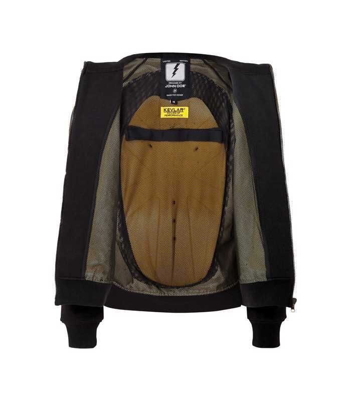JOHN DOE ZIP HOODIE BLACK