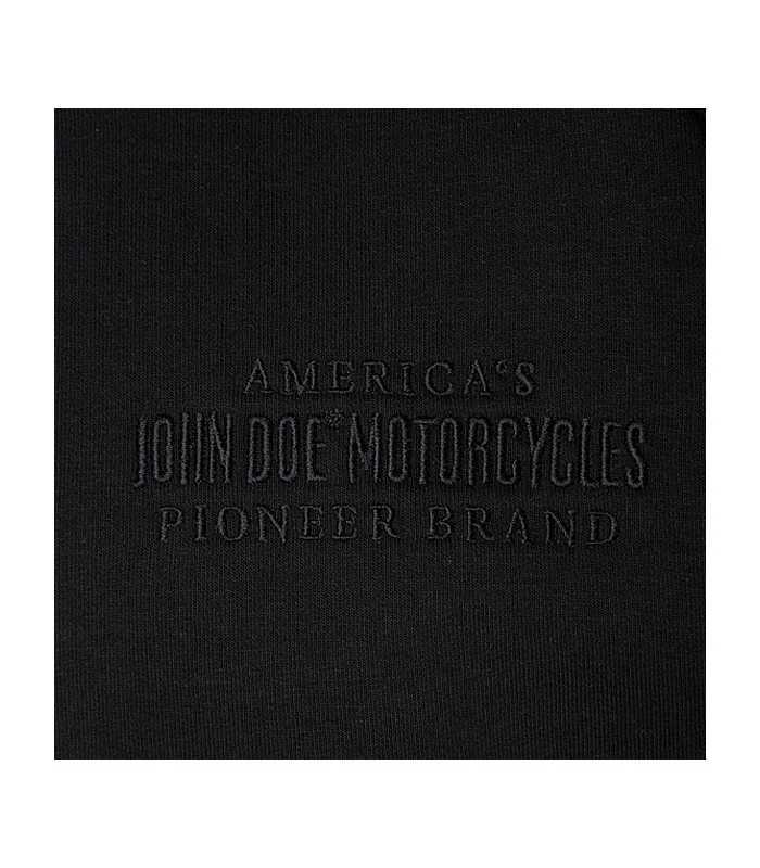 JOHN DOE ZIP HOODIE BLACK
