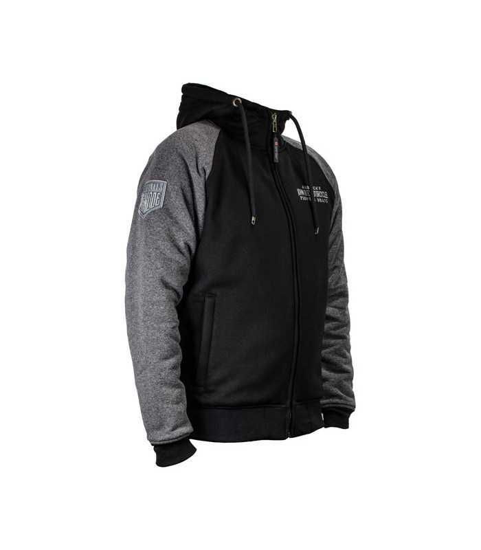 JOHN DOE ZIP HOODIE 2 nero grigio