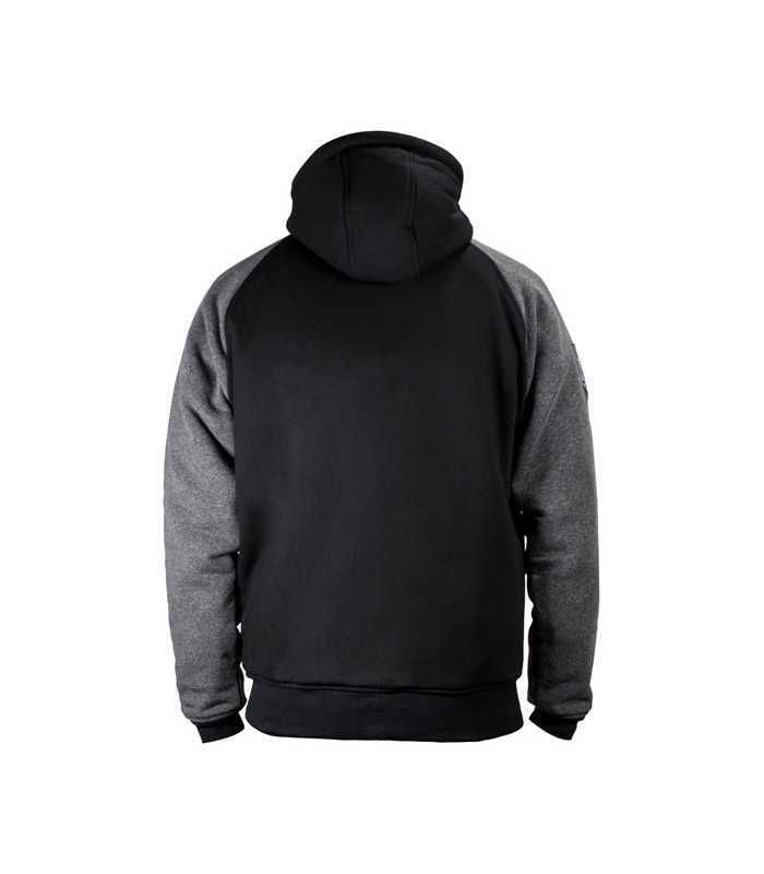 JOHN DOE ZIP HOODIE black gray