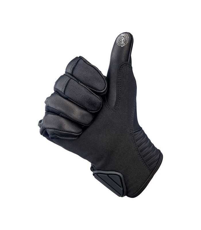 Biltwell Bridgeport leder hanschuhe schwarz