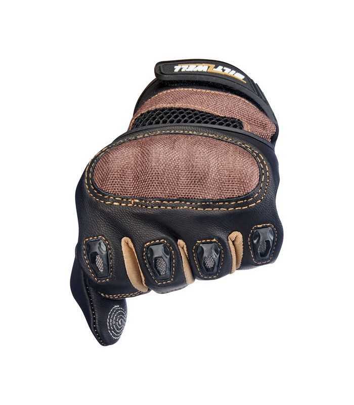 Guanti Biltwell Bridgeport pelle marrone nero