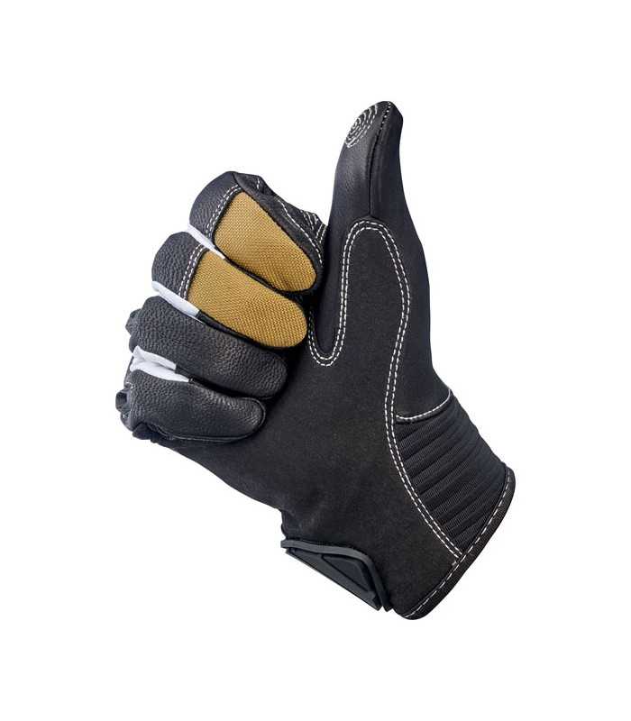 Guanti Biltwell Bridgeport pelle tan nero