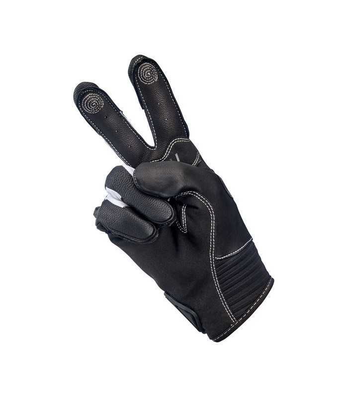 Gants Biltwell Bridgeport cuir noir tan