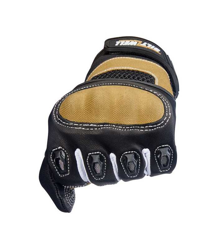 Biltwell Bridgeport leder hanschuhe tan schwarz
