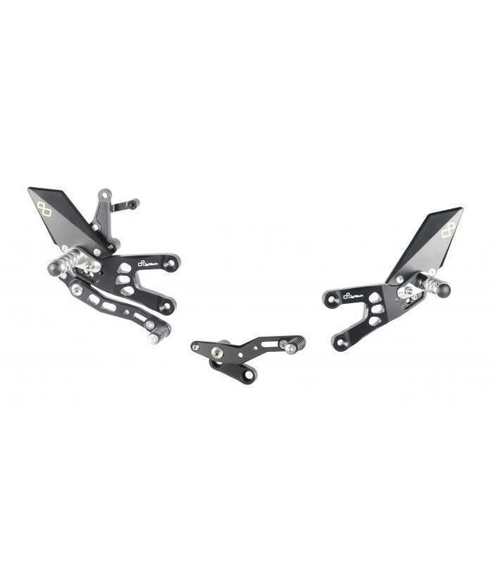 Lightech Pedane Regolabili con Poggiapiedi Snodati Honda CBR 600 RR (2007-16) FTRHO005W