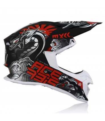 Cross helmet Acerbis Profile 4 black red