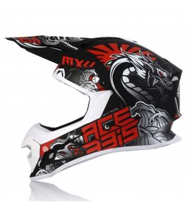 Cross helmet Acerbis Profile 4 black red