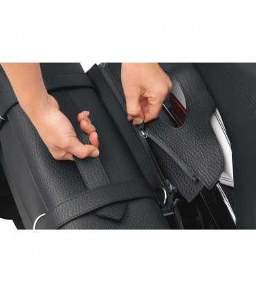 Saddlemen Highwayman Tattoo Slant Saddlebags, medium black orange